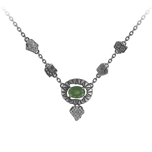 Колье из серебра с бриллиантами