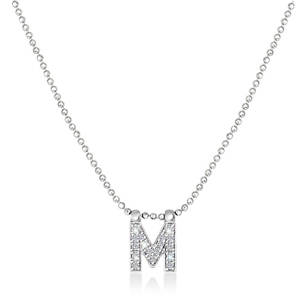 Колье из белого золота с бриллиантами