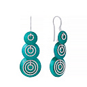 Серьги из серебра с эмалью