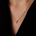 Колье из серебра с фианитами