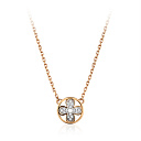 Колье из красного золота с фианитами