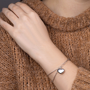 Браслет декоративный из серебра