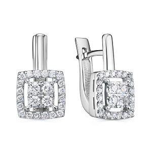 Серьги с английским замком 12-12258-1000