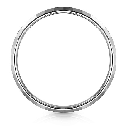 Кольцо обручальное из белого золота