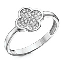 Кольцо из серебра с фианитами