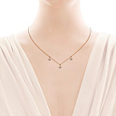 Колье из красного золота с бриллиантами