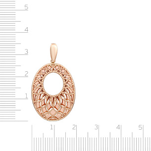 Подвеска из красного золота