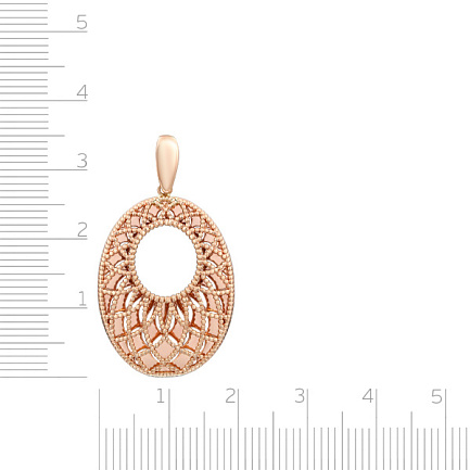 Подвеска из красного золота