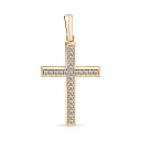 Подвеска из красного золота с бриллиантами