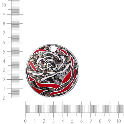 Подвеска из серебра с перламутром