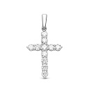 Крест из белого золота