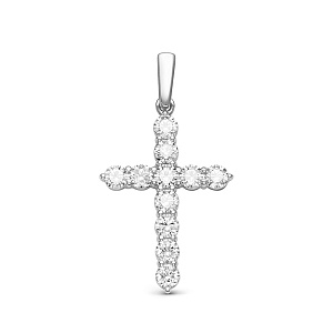 Крест из белого золота