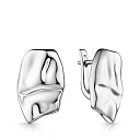 Серьги с английским замком из серебра