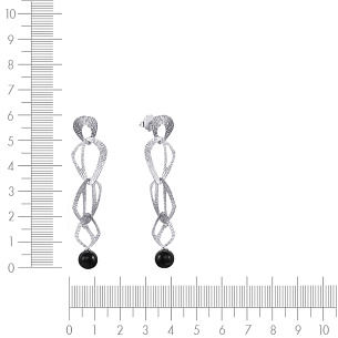 Пусеты из серебра с 