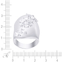 Кольцо из серебра с фианитом