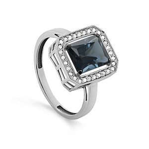 Кольцо из белого золота