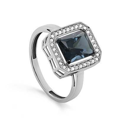 Кольцо из белого золота