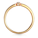 Кольцо из красного золота с фианитом