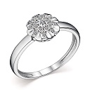 Кольцо из белого золота с бриллиантами