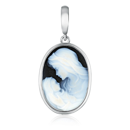 Подвеска из серебра с агатом