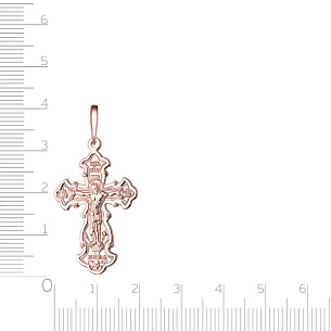 Крест из красного золота