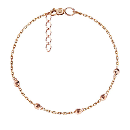 Браслет декоративный из красного золота