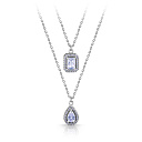 Колье из серебра с фианитом