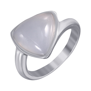 Кольцо из серебра с халцедоном