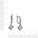 Серьги из белого золота с бриллиантами