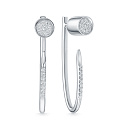 Серьги из белого золота с бриллиантами