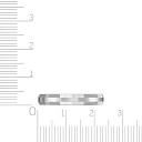 Кольцо обручальное из белого золота