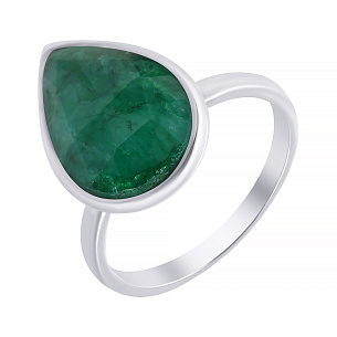 Кольцо из серебра с кианитом