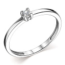 Кольцо из белого золота с бриллиантом