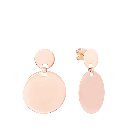 Серьги из красного золота