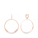 Серьги из красного золота с бриллиантами