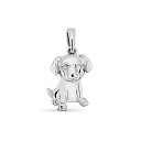 Подвеска из серебра с фианитами