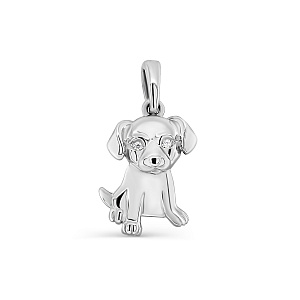 Подвеска из серебра с фианитами