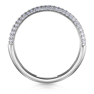 Кольцо из серебра с фианитом