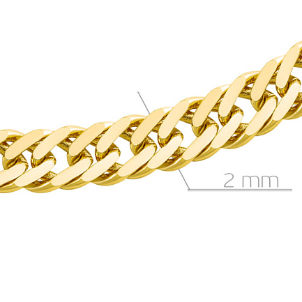 Цепь автомат из серебра, плетение двойное панцирное