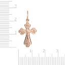 Крест из красного золота