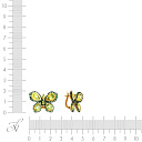 Серьги с английским замком из серебра с позолотой
