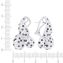 Серьги из белого золота с бриллиантами