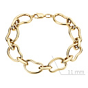 Браслет декоративный из желтого золота