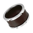 Кольцо из серебра с керамикой, фианитами