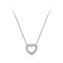 Колье из белого золота с фианитами