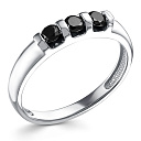 Кольцо из белого золота с бриллиантами