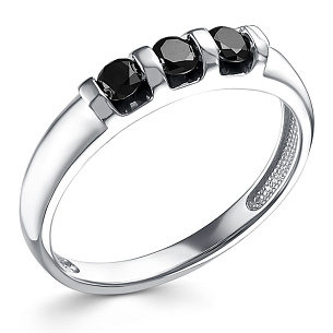 Кольцо из белого золота с бриллиантом