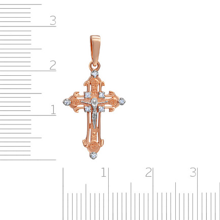 Крест из красного золота