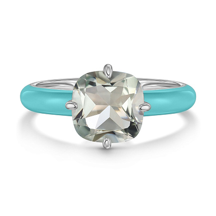 Кольцо из серебра с эмалью