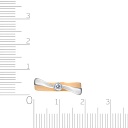 Кольцо из красного золота с фианитом